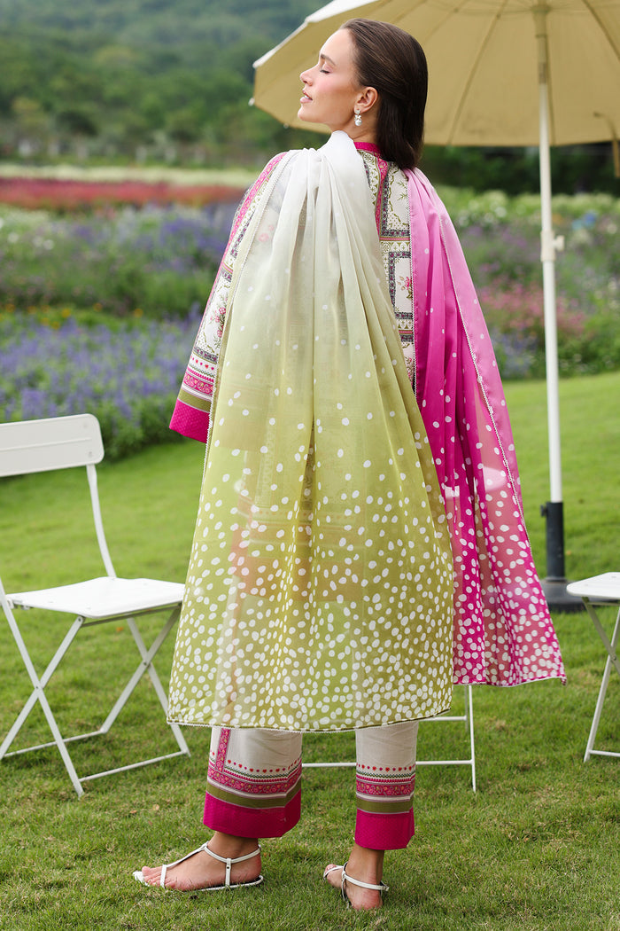 JAZMIN-3PC KHADDAR PRINTED SHIRT WITH KHADDAR PRINTED DUPATTA AND PRINTED TROUSER-BIC-2625
