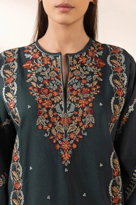 SAPPHIRE-3PC LAWN EMBROIDERED SHIRT WITH MONARK PRINT DUAPATTA AND TROUSER-BIC-3651