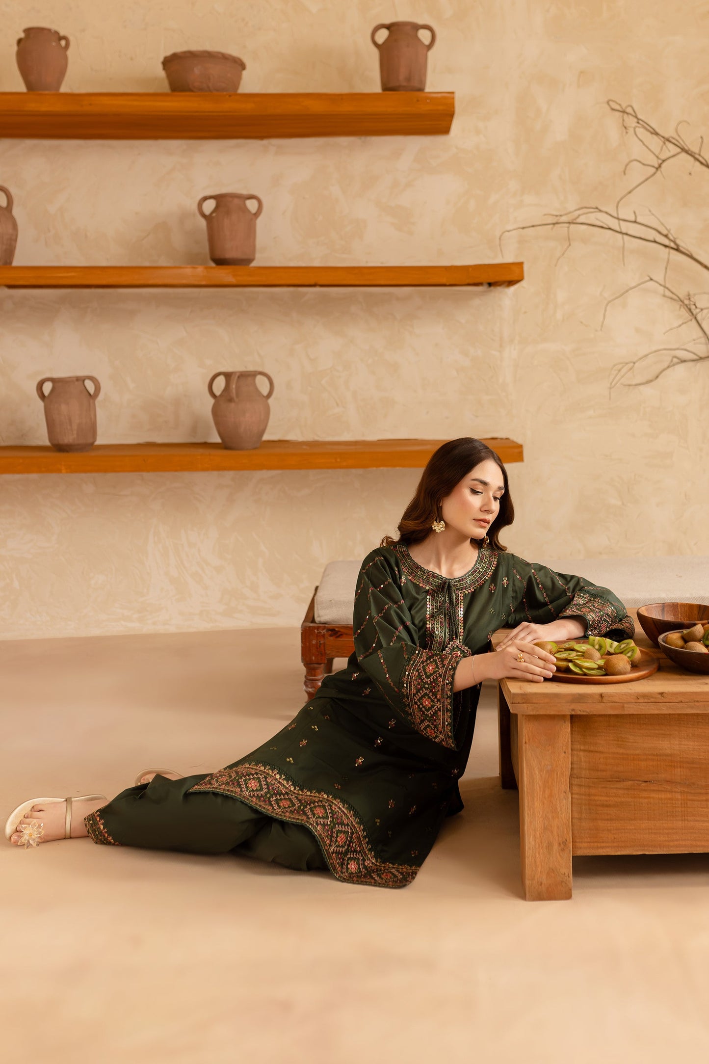 BATIK-2PC LAWN EMBROIDERED SHIRT WITH LAWN EMBROIDERED TROUSER-BIC-3479