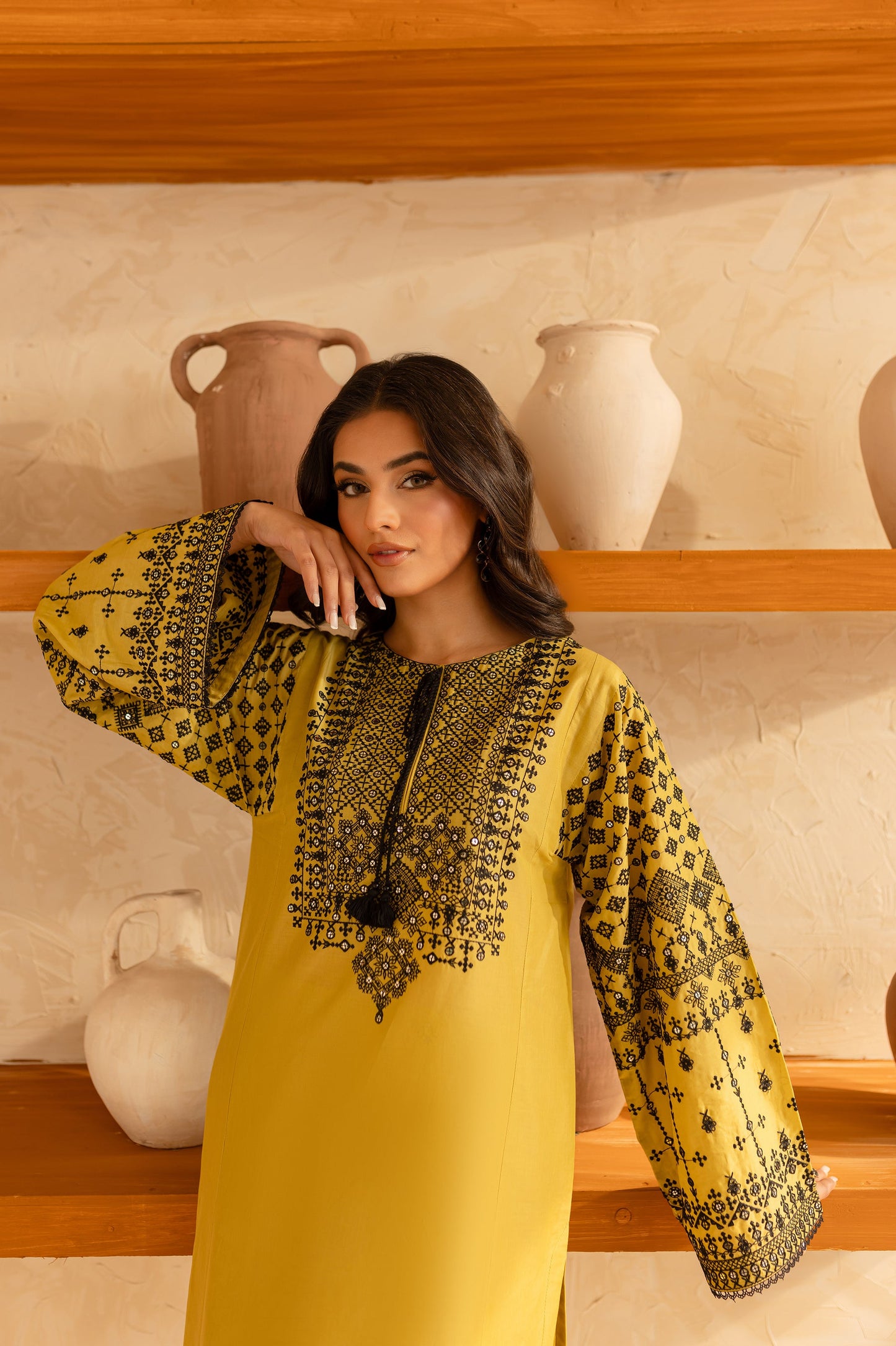 BATIK-2PC SEQUIN LAWN EMBROIDERED SHIRT WITH SEQUIN LAWN EMBROIDERED TROUSER-BIC-3480