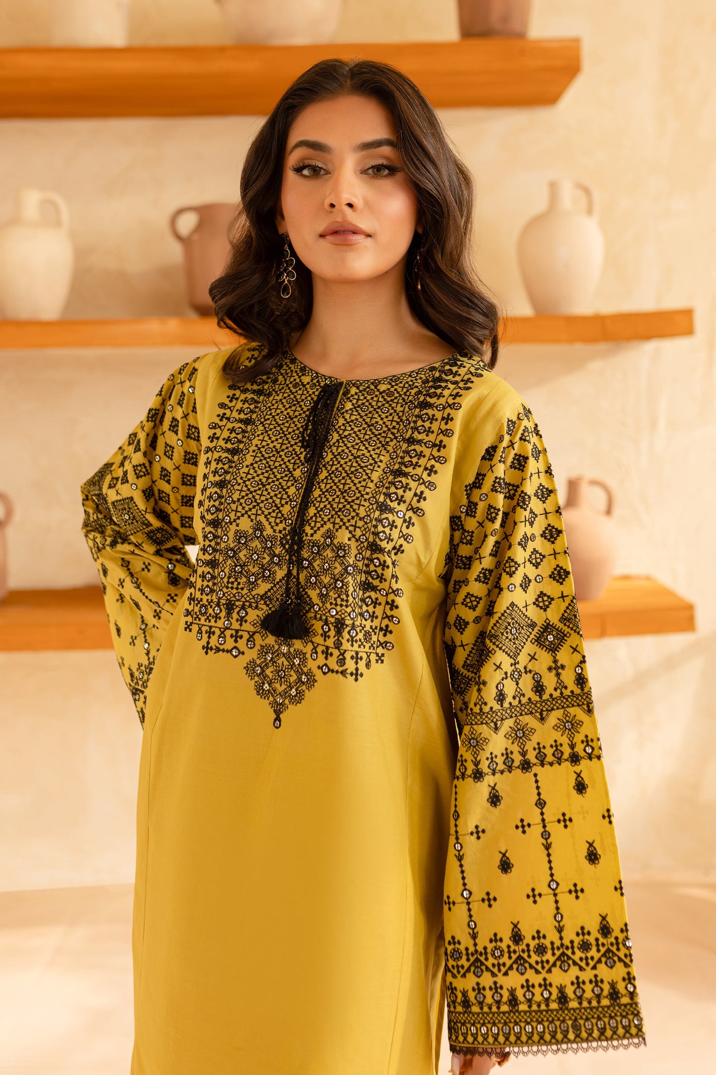 BATIK-2PC SEQUIN LAWN EMBROIDERED SHIRT WITH SEQUIN LAWN EMBROIDERED TROUSER-BIC-3480