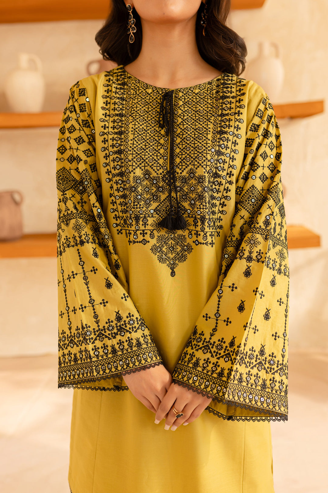 BATIK-2PC SEQUIN LAWN EMBROIDERED SHIRT WITH SEQUIN LAWN EMBROIDERED TROUSER-BIC-3480