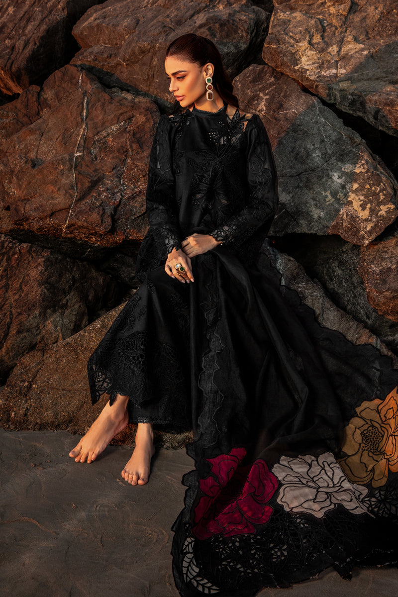RANG RASIYA-3PC LAWN EMBROIDERED SHIRT WITH ORGANZA EMBROIDERED DUAPATTA AND TROUSER-BIC-3718