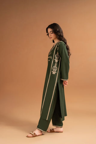 LAZULI-2PC LAWN EMBROIDRED SHIRT WITH LAWN EMBROIDRED TROUSR-BIC-3463
