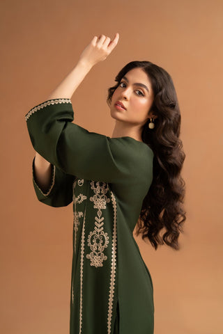 LAZULI-2PC LAWN EMBROIDRED SHIRT WITH LAWN EMBROIDRED TROUSR-BIC-3463