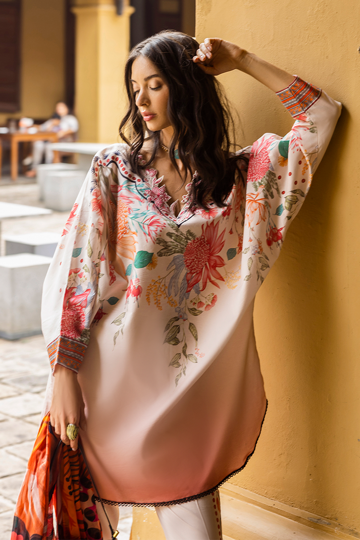 MUSHQ-3PC LAWN PRINTED  SHIRT WITH CHIFFON PRINT DUPATTA AND PRINT TROUSER-BIC-2508