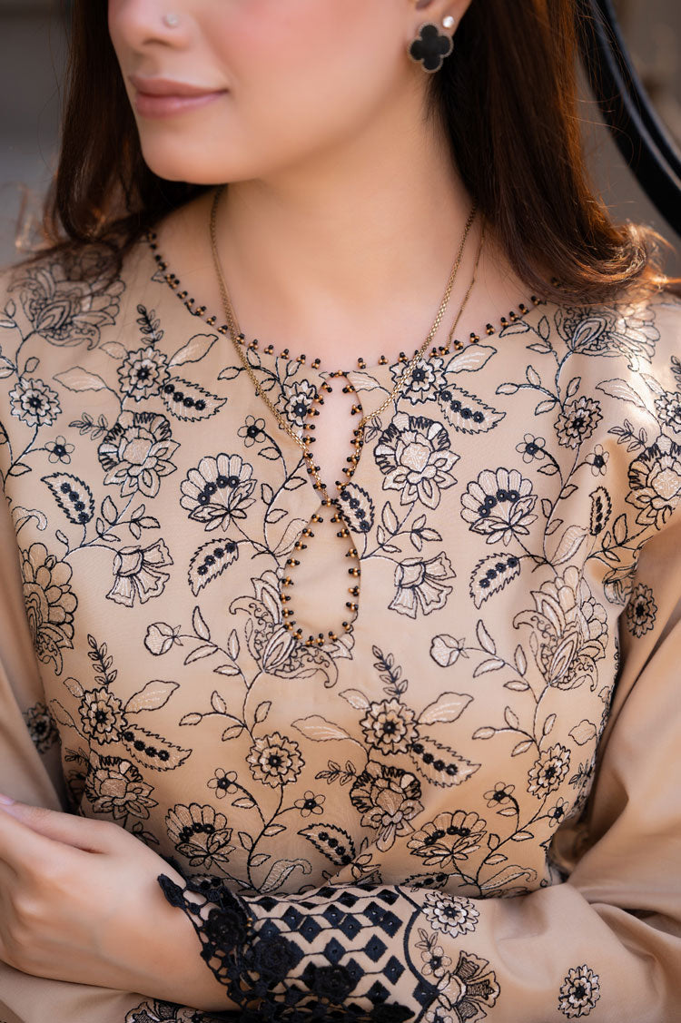 SAPPHIRE-3PC LAWN SEQUENCE EMBROIDERED SHIRT WITH CHIFFON EMBROIDERED DUPATTA AND TROUSER-BIC-3750