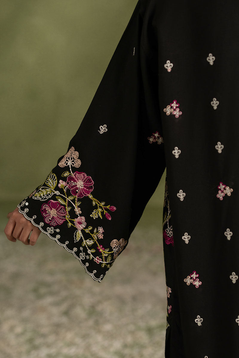 CROSS STITCH-3PC DHANAK EMBROIDERED SHIRT WITH COURTRAI PRINTED SHAWL AND TROUSER BIC-4276