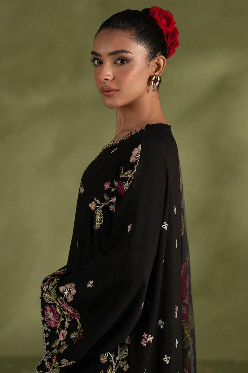 CROSS STITCH-3PC DHANAK EMBROIDERED SHIRT WITH COURTRAI PRINTED SHAWL AND TROUSER BIC-4276