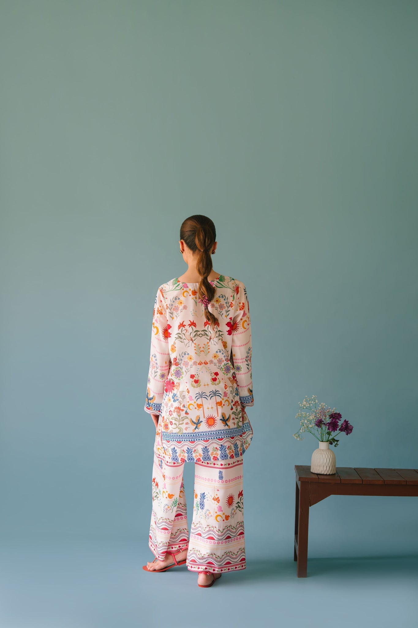 BRANDSINN-2PC SHAMOZE SILK PRINTED SHIRT & SHAMOZE SILK PRINTED TROUSER-BIC-2006