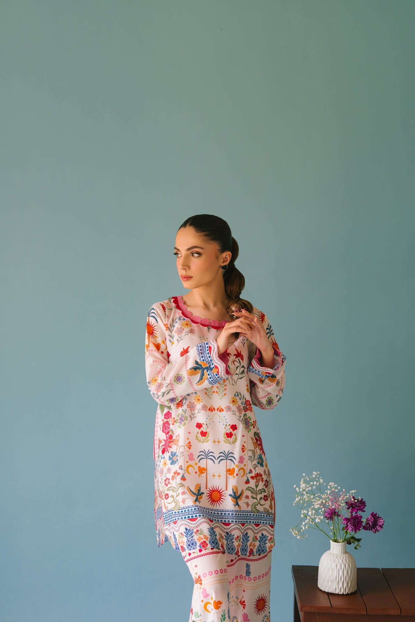 BRANDSINN-2PC SHAMOZE SILK PRINTED SHIRT & SHAMOZE SILK PRINTED TROUSER-BIC-2006