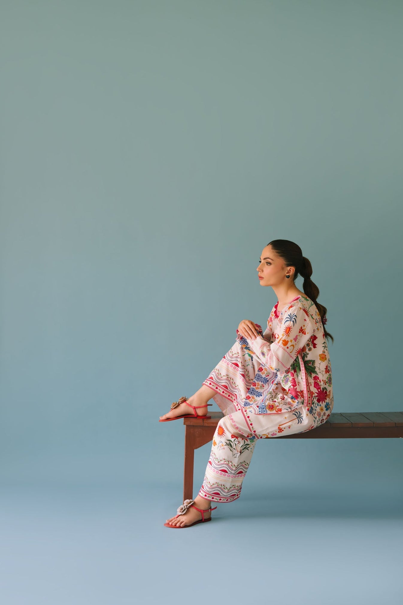 BRANDSINN-2PC SHAMOZE SILK PRINTED SHIRT & SHAMOZE SILK PRINTED TROUSER-BIC-2006