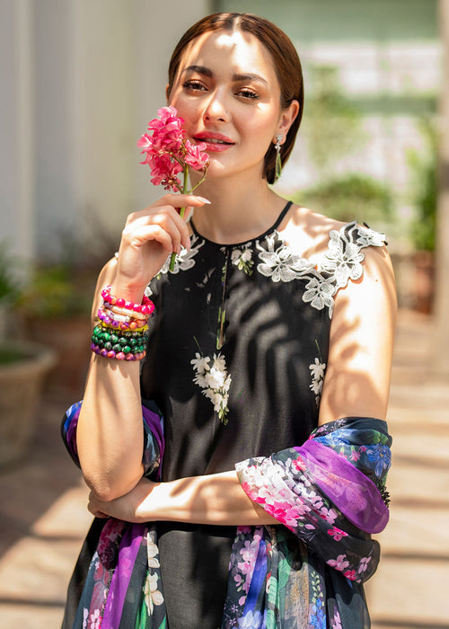 ASIFA NABEEL-3PC LAWN PRINT EMBROIDERED SHIRT WITH CHIFFON PRINT DUPATTA AND PRINT TROUSER-BIC-2515