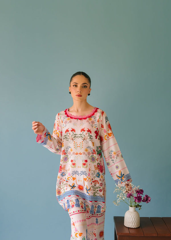 BRANDSINN-2PC SHAMOZE SILK PRINTED SHIRT & SHAMOZE SILK PRINTED TROUSER-BIC-2006