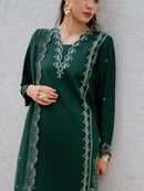 YARD-3PC LAWN EMBROIDERED SHIRT WITH KHAADI NET EMBROIDERED DUPATTA AND TROUSER-BIC-4827