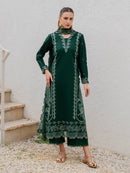 YARD-3PC LAWN EMBROIDERED SHIRT WITH KHAADI NET EMBROIDERED DUPATTA AND TROUSER-BIC-4827