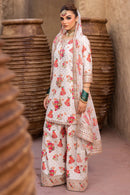 CHARIZMA-3PC SHAMOZE SILK PRINTED EMB SHIRT WITH SOFT SILK PRINTED EMB DUPATTA & EMB TROUSER BIC-