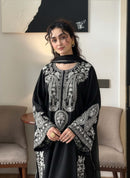 MIRANA-3PIECE LAWN EMBROIDERED SHIRT WITH BAMBER CHIFFON  DUPATTA AND EMB TROUSER-BIC-4853