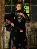 YARDS-3PC LAWN EMBROIDERED SHIRT WITH KHADDI NET EMBROIDERED DUPATTA AND TROUSER-BIC-4852