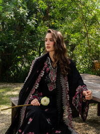 YARDS-3PC LAWN EMBROIDERED SHIRT WITH KHADDI NET EMBROIDERED DUPATTA AND TROUSER-BIC-4852
