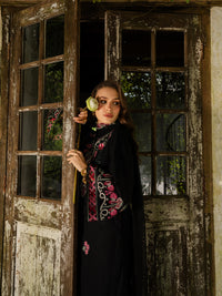 YARDS-3PC LAWN EMBROIDERED SHIRT WITH KHADDI NET EMBROIDERED DUPATTA AND TROUSER-BIC-4852