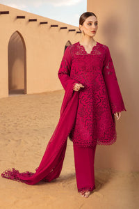 RANG RASIYA-CHIKANKARI 3PC EMBROIDERED LAWN SHIRT WITH ORGANZA EMBROIDERED DUPATTA AND TROUSER -BIC-2885