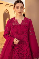 RANG RASIYA-CHIKANKARI 3PC EMBROIDERED LAWN SHIRT WITH ORGANZA EMBROIDERED DUPATTA AND TROUSER -BIC-2885