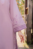 GARNET-3PIECE LAWN EMBROIDERED SHIRT WITH CHIFFON PRINTED DUPATTA AND TROUSER-BIC-4856