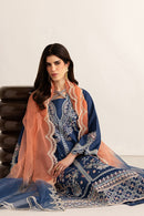 GARNET-3PC LAWN EMBROIDERED SHIRT WITH ORGANZA TYE&DYE EMB DUPATTA AND TROUSER-BIC-4894