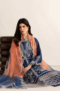 GARNET-3PC LAWN EMBROIDERED SHIRT WITH ORGANZA TYE&DYE EMB DUPATTA AND TROUSER-BIC-4894