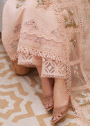 CRIMSON-3PC LAWN LASERWORK EMBROIDERED SHIRT WITH CHIFFON PRINTED EMBROIDERED DUPATTA AND TROUSER-BIC-4648