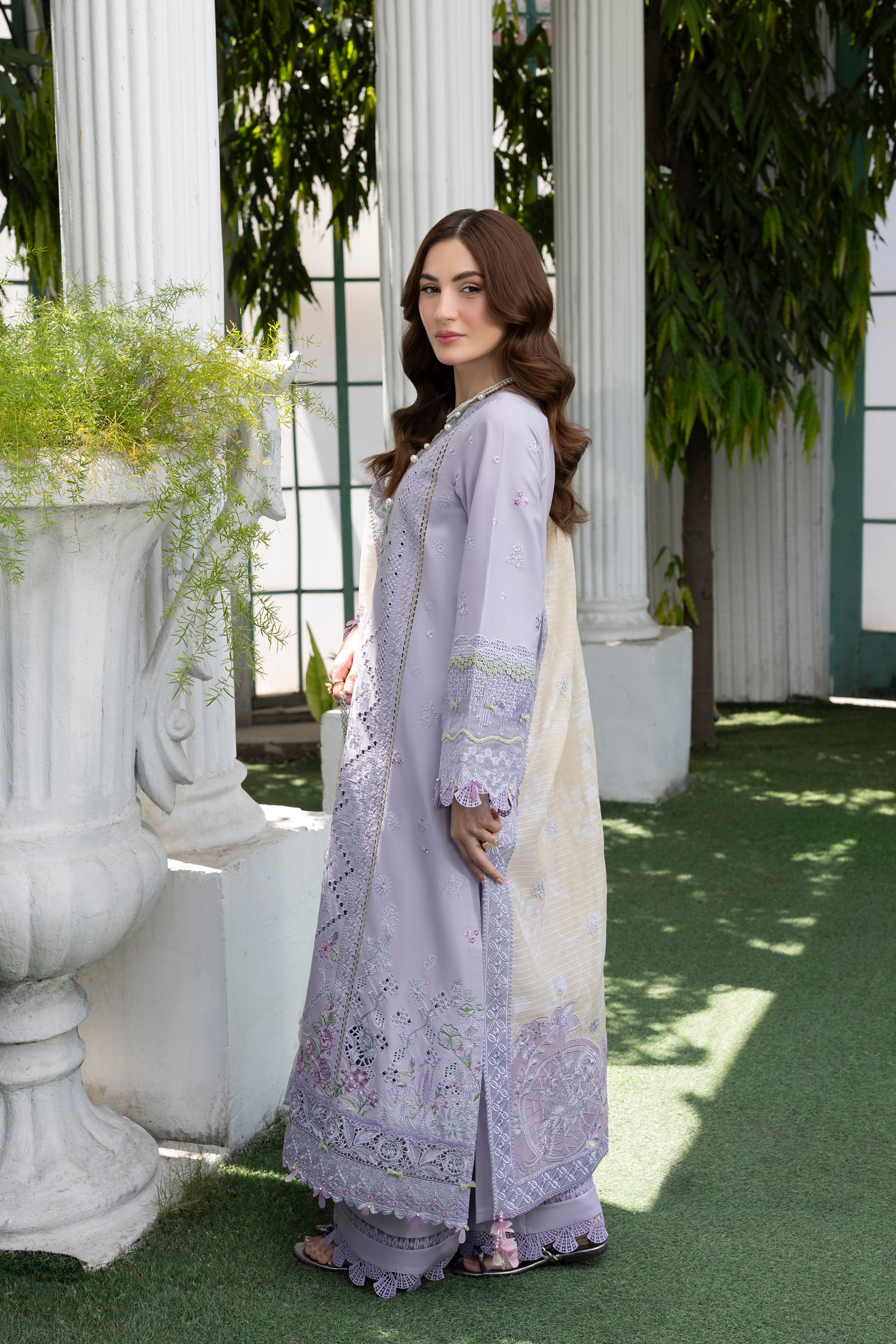 MEHMAL-LAVENDER-LAWN EMBROIDERED-MBN-04