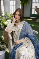 MEHMAL-SNOW DROP--LAWN EMBROIDERED-MBN-03