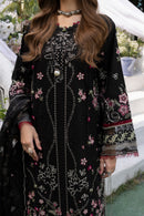 MEHMAL-MUSK BLACK-LAWN EMBROIDERED-MBN-10