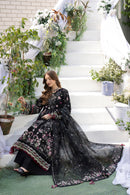 MEHMAL-MUSK BLACK-LAWN EMBROIDERED-MBN-10