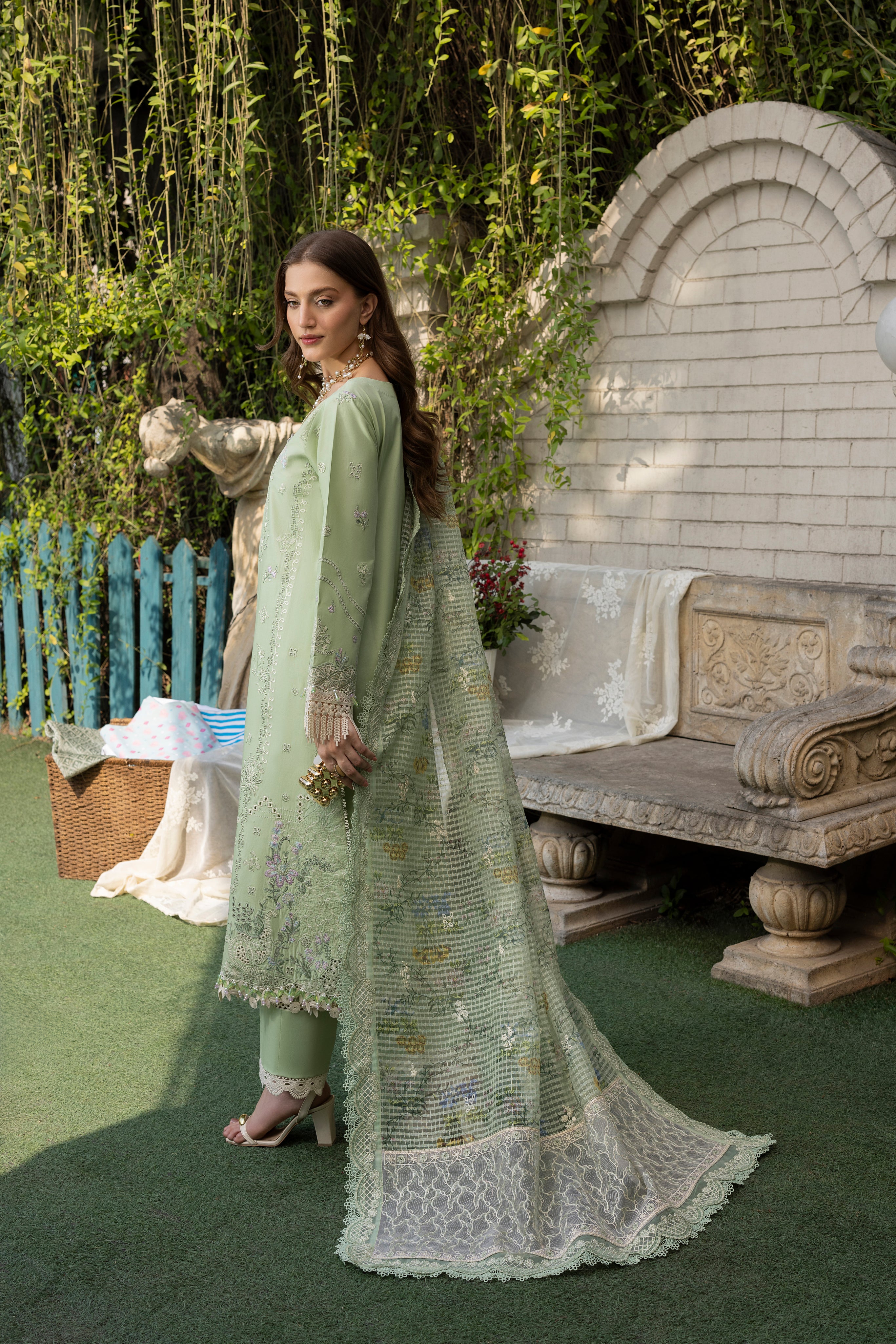 MEHAML-MINT BLISS-LAWN EMBROIDERED-MBN-06