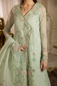 MEHMAL_ICE BLUE GRACE-0RGANZA HAND ENSEMBLE EMBROIDERED-D-100013