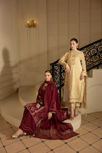 MEHMAL_DESERT GOLDRAW -RAW SILK HAND EMBELLISHED EMBROIDERED-D-100016