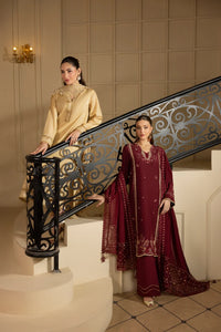 MEHMAL_DESERT GOLDRAW -RAW SILK HAND EMBELLISHED EMBROIDERED-D-100016