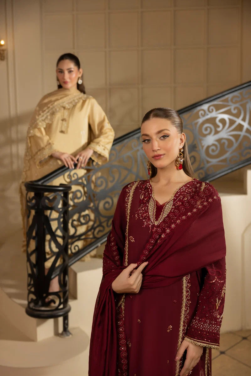 MEHMAL_DESERT GOLDRAW -RAW SILK HAND EMBELLISHED EMBROIDERED-D-100016