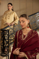 MEHMAL_DESERT GOLDRAW -RAW SILK HAND EMBELLISHED EMBROIDERED-D-100016