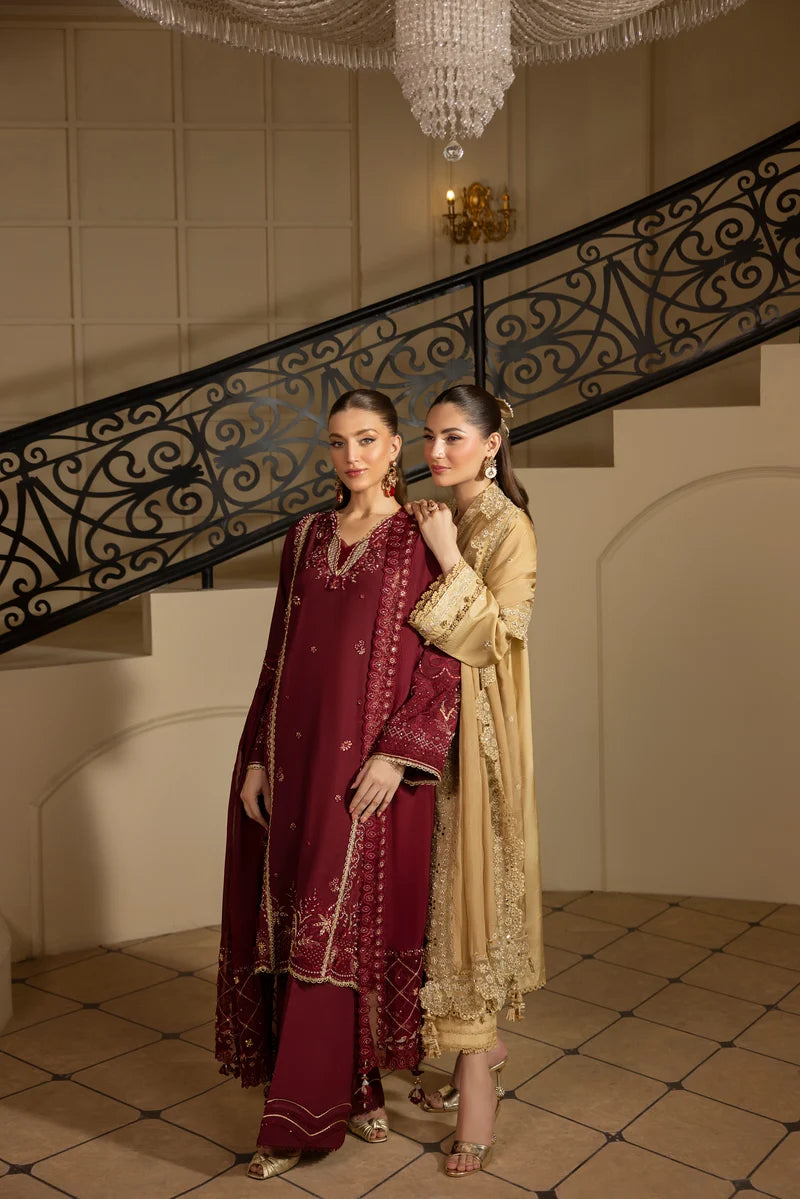 MEHMAL_DESERT GOLDRAW -RAW SILK HAND EMBELLISHED EMBROIDERED-D-100016