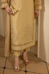 MEHMAL_DESERT GOLDRAW -RAW SILK HAND EMBELLISHED EMBROIDERED-D-100016