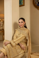 MEHMAL_DESERT GOLDRAW -RAW SILK HAND EMBELLISHED EMBROIDERED-D-100016