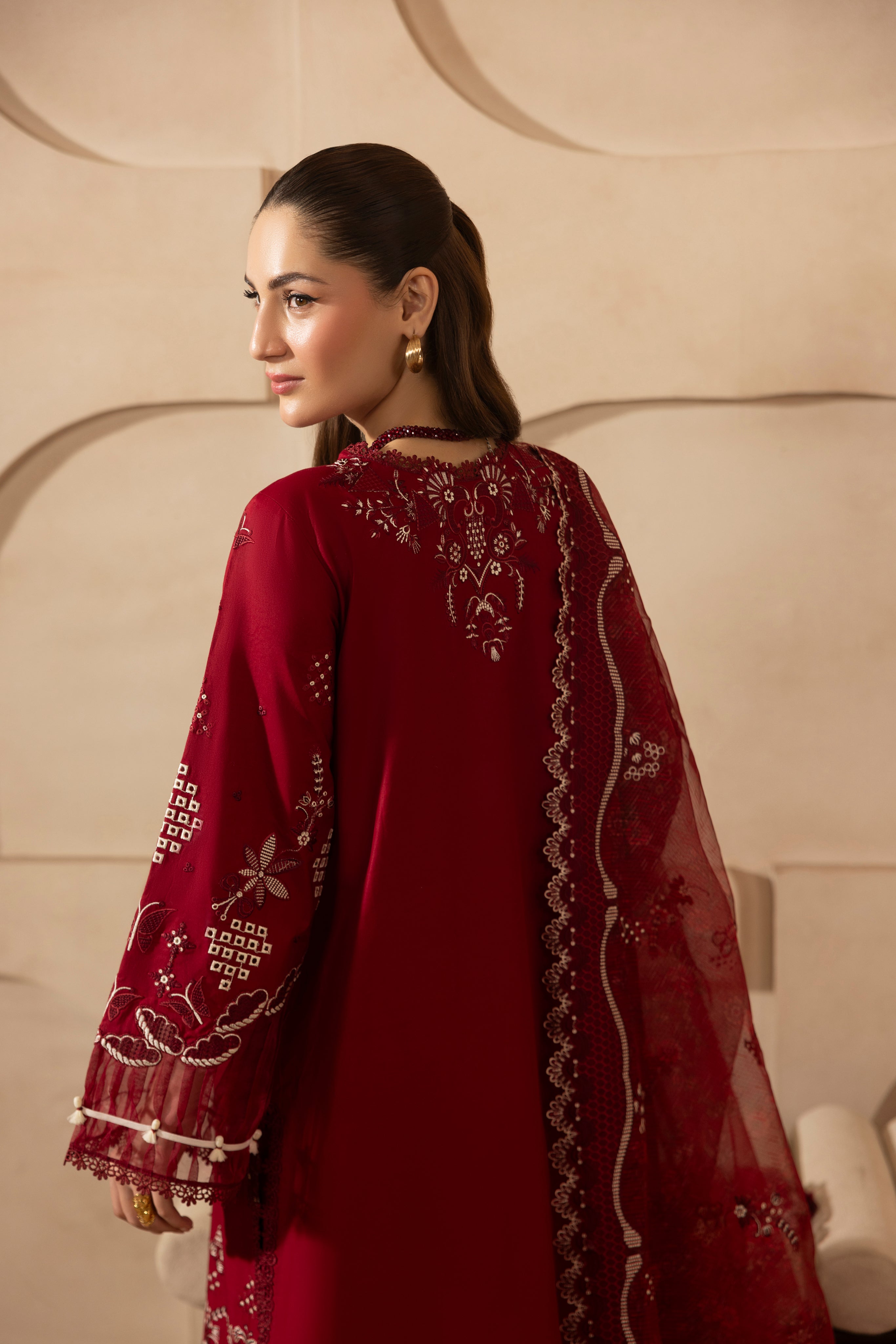 MEHMAL-MARIGOLD-LAWN EMBROIDERED-MBN-09