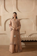 MEHMAL_DUSTY ROSE-RAW SILK HAND ENSEMBLE EMBROIDERED-ADR-100011
