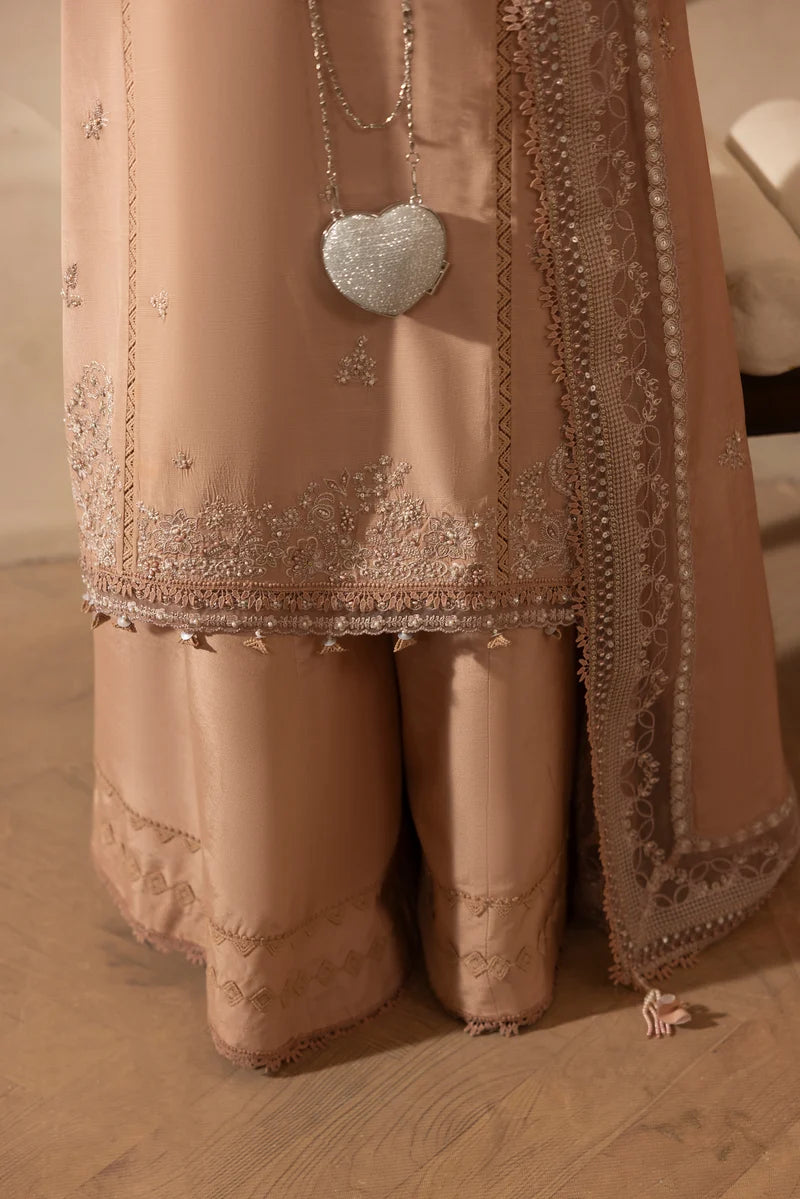 MEHMAL_DUSTY ROSE-RAW SILK HAND ENSEMBLE EMBROIDERED-ADR-100011