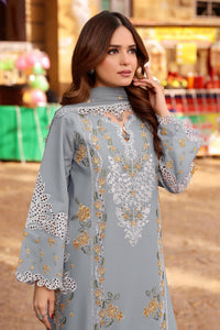 ANEELAS-3PC LAWN EMBROIDERED SHIRT WITH CHIFFON EMBROIDRED DUPATTA & EMB TROUSER-BIC-4790