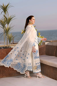 ANEELAS-3PC LAWN EMBROIDERED SHIRT WITH ORGANZA EMBROIDERED DUPATTA AND TROUSER-BIC-4828