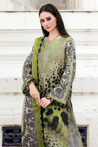 CHARIZMA-3PC KHADDAR PRINTED EMB SHIRT WITH KHADDAR PRINTED DUPATTA AND PRINT TROUSER-BIC-